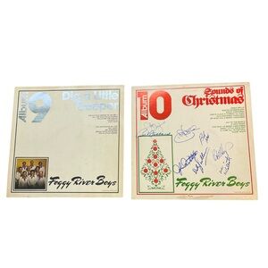 Foggy River Boys Vinyl Record Set Signed Sounds of Christmas Dig A Little Deeper